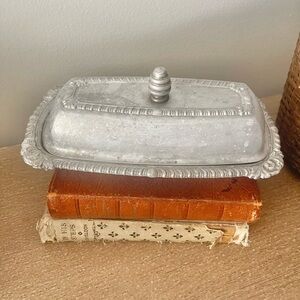 Vintage Aluminum Butter Dish